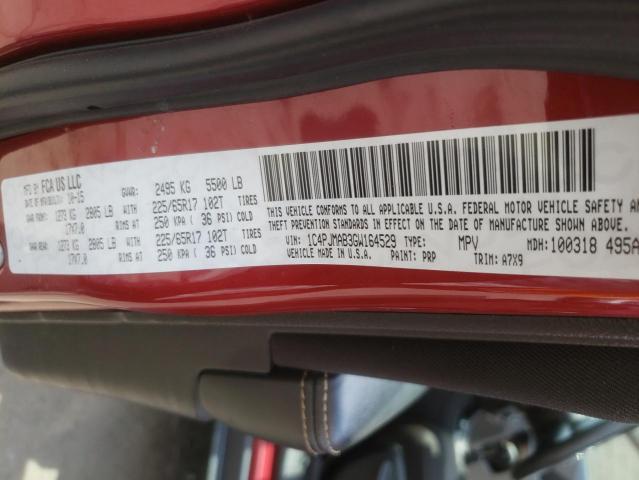 Photo 10 from auction – 2016 JEEP CHEROKEE S with VIN 1C4PJMAB3GW164529