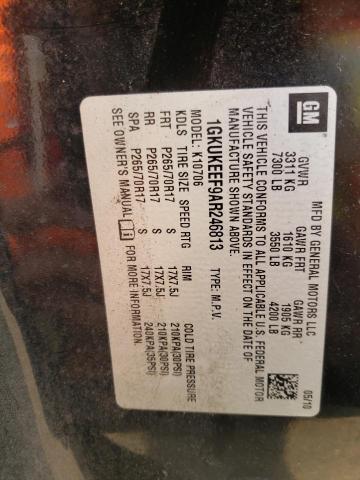 Photo 10 from auction – 2010 GMC YUKON DENA with VIN 1GKUKEEF9AR246813