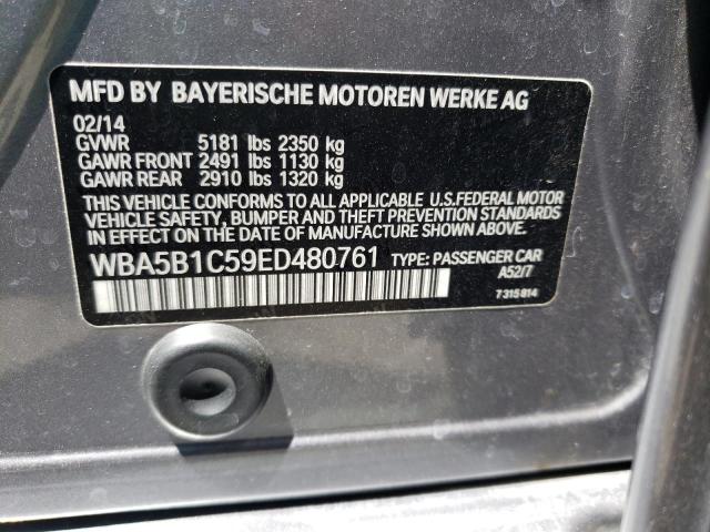 Photo 10 from auction – 2014 BMW 535 I with VIN WBA5B1C59ED480761