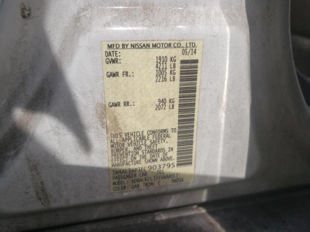 Photo 10 from auction – 2014 NISSAN ALTIMA 2.5 with VIN 1N4AL3AP3EC903795