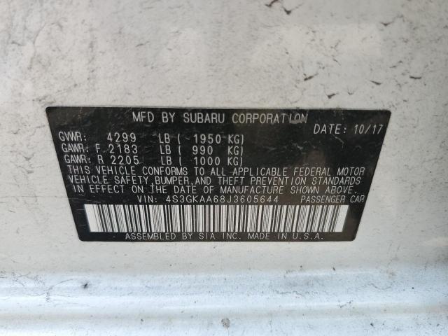 Photo 10 from auction – 2018 SUBARU IMPREZA with VIN 4S3GKAA68J3605644
