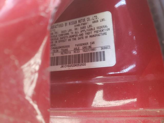 Photo 10 from auction – 2013 INFINITI G37 with VIN JN1CV6AR2DM352500