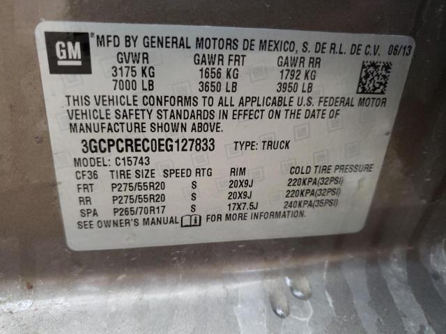 Photo 10 from auction – 2014 CHEVROLET SILVERADO with VIN 3GCPCREC0EG127833