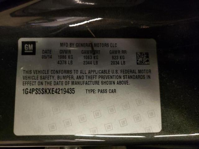 Photo 10 from auction – 2014 BUICK VERANO with VIN 1G4PS5SKXE4219435