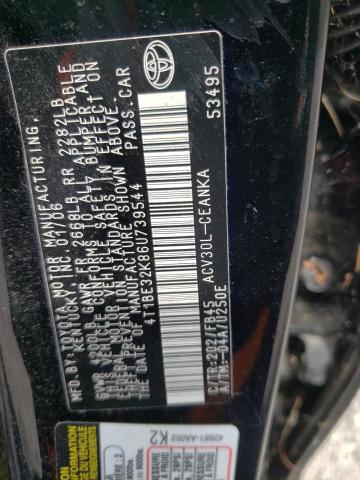 Photo 10 from auction – 2006 TOYOTA CAMRY LE with VIN 4T1BE32K86U739544