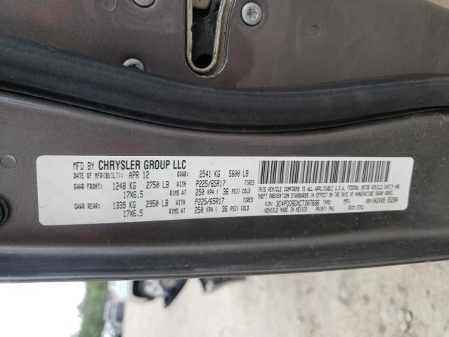 Photo 10 from auction – 2012 DODGE JOURNEY SX with VIN 3C4PDDBGXCT307686
