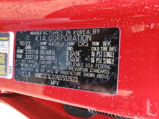 Photo 10 from auction – 2022 KIA NIRO EX PR with VIN KNDCC3LD0N5532623