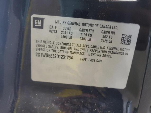 Photo 10 from auction – 2013 CHEVROLET IMPALA LT with VIN 2G1WG5E32D1231264