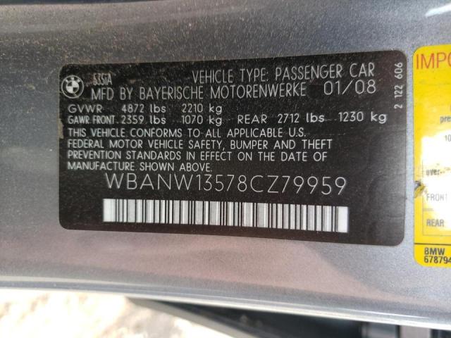 Photo 10 from auction – 2008 BMW 535 I with VIN WBANW13578CZ79959