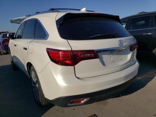 Photo 3 from auction – 2016 ACURA MDX TECHNO with VIN 5FRYD3H49GB018894