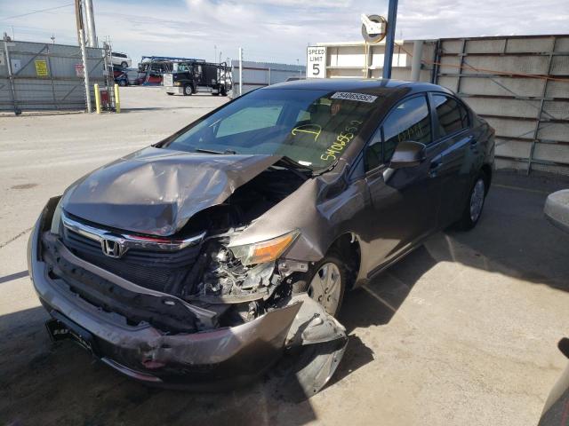 Photo 2 from auction – 2012 HONDA CIVIC LX with VIN 19XFB2F54CE047420