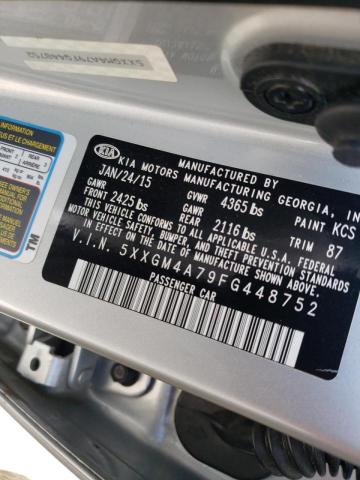 Photo 10 from auction – 2015 KIA OPTIMA LX with VIN 5XXGM4A79FG448752