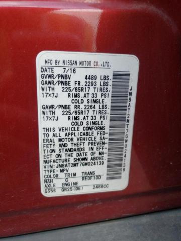 Photo 10 from auction – 2016 NISSAN ROGUE S with VIN JN8AT2MT7GW024139