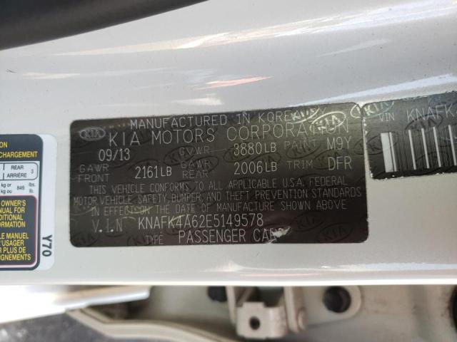 Photo 10 from auction – 2014 KIA FORTE LX with VIN KNAFK4A62E5149578