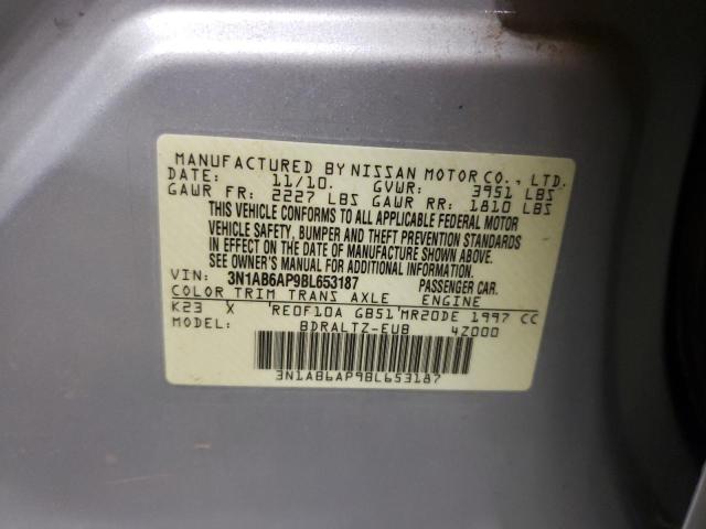 Photo 10 from auction – 2011 NISSAN SENTRA 2.0 with VIN 3N1AB6AP9BL653187