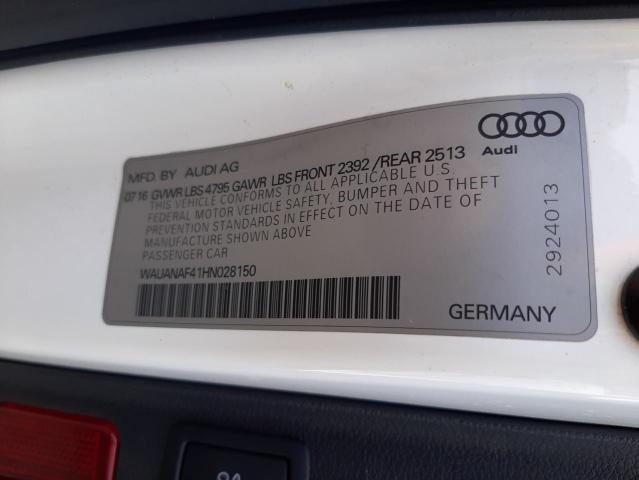 Photo 10 from auction – 2017 AUDI A4 PREMIUM with VIN WAUANAF41HN028150