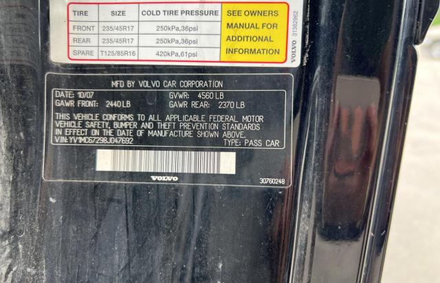 Photo 10 from auction – 2008 VOLVO C70 T5 with VIN YV1MC67298J047692