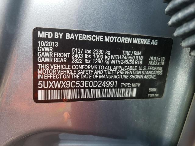 Photo 10 from auction – 2014 BMW X3 XDRIVE2 with VIN 5UXWX9C53E0D24991