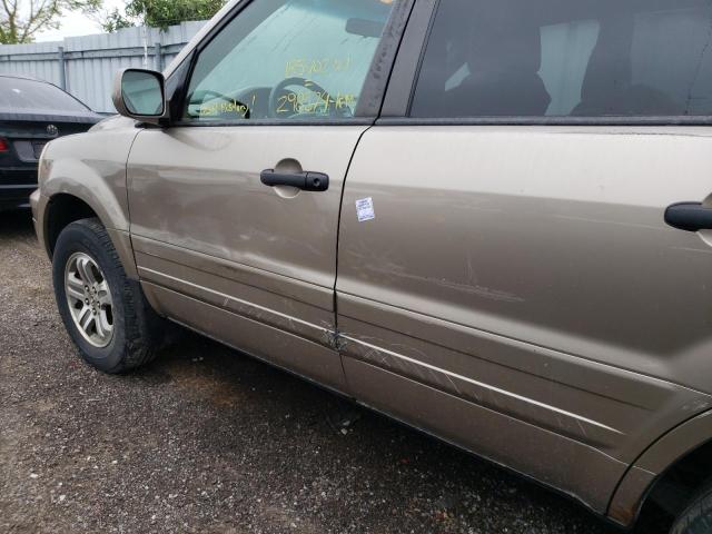 Photo 9 from auction – 2004 HONDA PILOT EX with VIN 2HKYF18434H587513