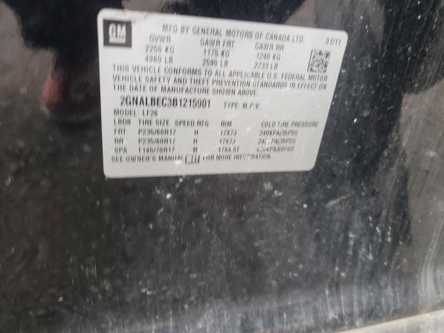Photo 10 from auction – 2011 CHEVROLET EQUINOX LS with VIN 2GNALBEC3B1215901