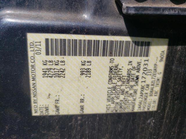 Photo 10 from auction – 2011 NISSAN ALTIMA BAS with VIN 1N4AL2APXBC172031
