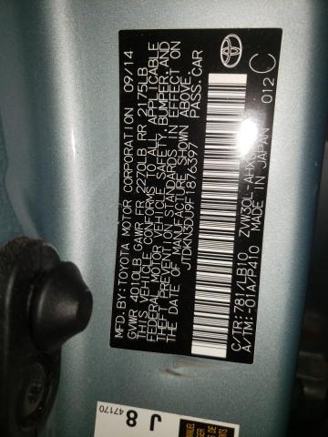 Photo 10 from auction – 2015 TOYOTA PRIUS with VIN JTDKN3DU9F1876397