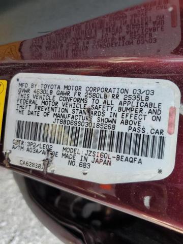 Photo 10 from auction – 2003 LEXUS GS 300 with VIN JT8BD69S030185268
