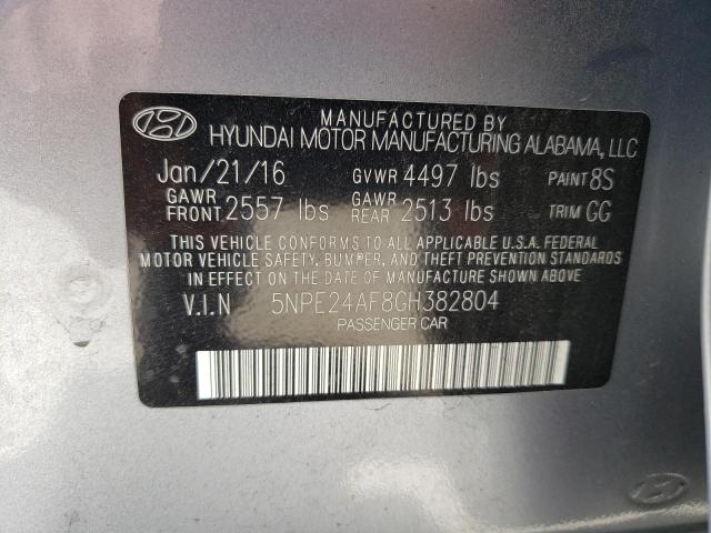 Photo 10 from auction – 2016 HYUNDAI SONATA SE with VIN 5NPE24AF8GH382804