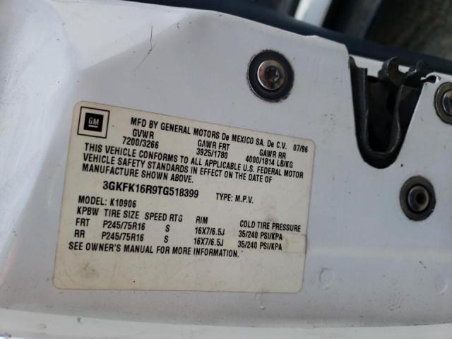 Photo 10 from auction – 1996 GMC SUBURBAN K with VIN 3GKFK16R9TG518399