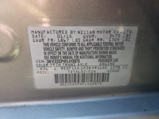 Photo 10 from auction – 2015 NISSAN VERSA NOTE with VIN 3N1CE2CP4FL412875