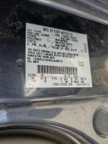 Foto 10 de la subasta – 2005 FORD EXPEDITION con VIN 1FMPU15595LA48515