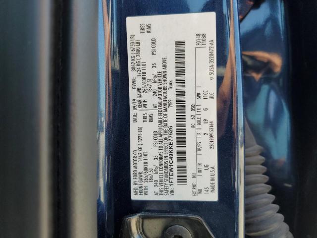 Photo 10 from auction – 2019 FORD F150 SUPER with VIN 1FTEW1C49KKE77526
