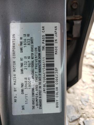 Photo 10 from auction – 2012 MAZDA 3 I with VIN JM1BL1UG4C1566111