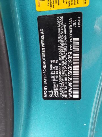 Photo 10 from auction – 2016 MINI COOPER with VIN WMWWG5C55G3C19359