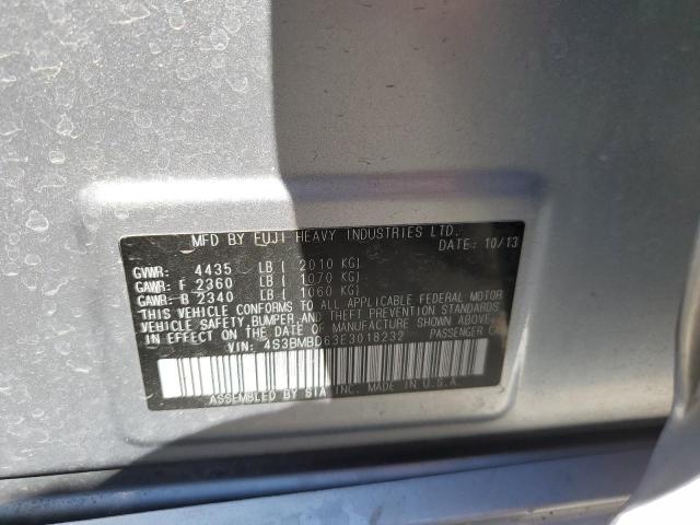 Photo 10 from auction – 2014 SUBARU LEGACY 2.5 with VIN 4S3BMBD63E3018232