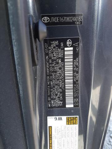 Photo 10 from auction – 2008 TOYOTA SCION TC with VIN JTKDE167080244183