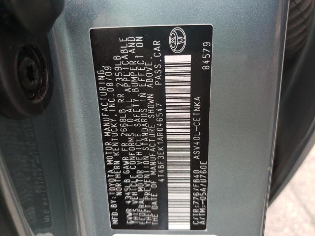 Photo 10 from auction – 2010 TOYOTA CAMRY BASE with VIN 4T4BF3EK1AR046547