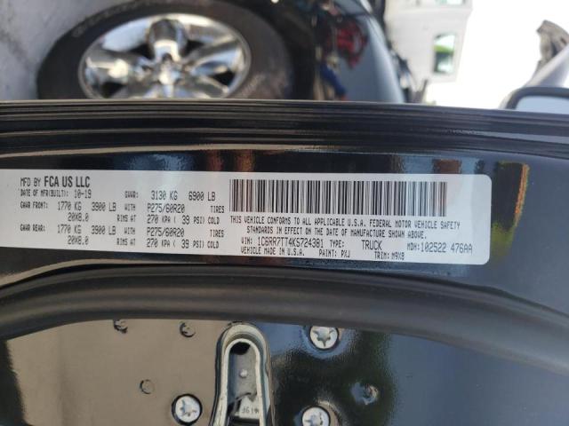 Photo 10 from auction – 2019 RAM 1500 CLASS with VIN 1C6RR7TT4KS724381