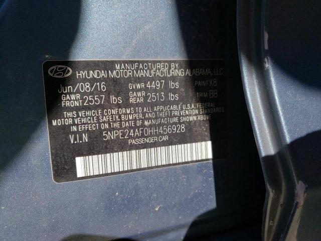 Photo 10 from auction – 2017 HYUNDAI SONATA SE with VIN 5NPE24AF0HH456928