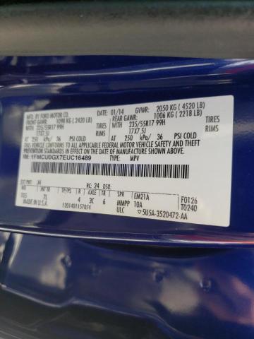 Photo 10 from auction – 2014 FORD ESCAPE SE with VIN 1FMCU0GX7EUC16489