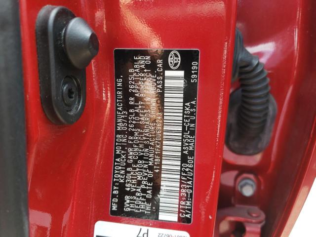 Photo 10 from auction – 2013 TOYOTA CAMRY L with VIN 4T1BF1FK7DU696243