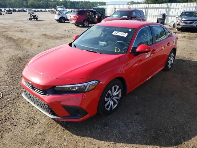 Photo 2 from auction – 2022 HONDA CIVIC LX with VIN 2HGFE2F28NH520287