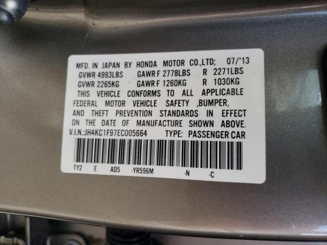Photo 10 from auction – 2014 ACURA RLX ADVANC with VIN JH4KC1F97EC005664