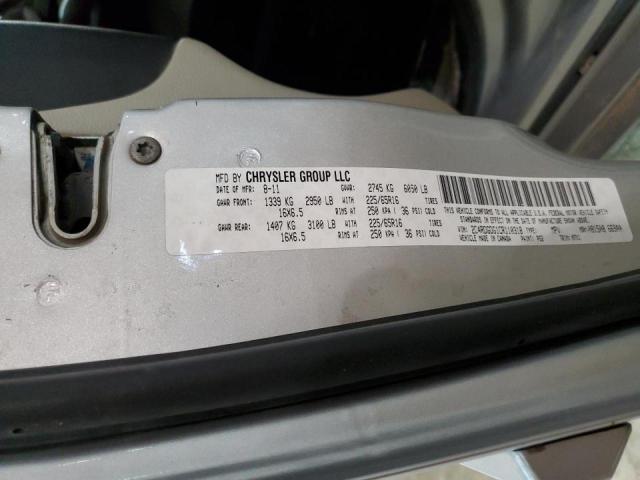 Photo 10 from auction – 2012 DODGE GRAND CARA with VIN 2C4RDGDG1CR110318