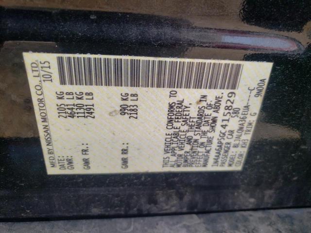 Photo 10 from auction – 2016 NISSAN MAXIMA 3.5 with VIN 1N4AA6AP5GC415829