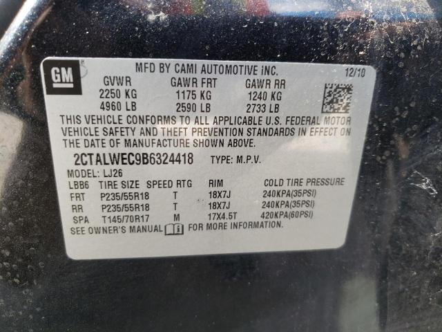 Photo 10 from auction – 2011 GMC TERRAIN SL with VIN 2CTALWEC9B6324418