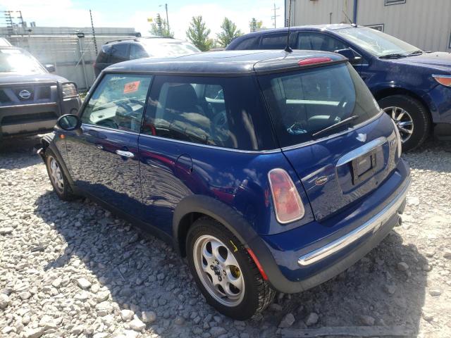 Photo 3 from auction – 2003 MINI COOPER with VIN WMWRC33403TE13361