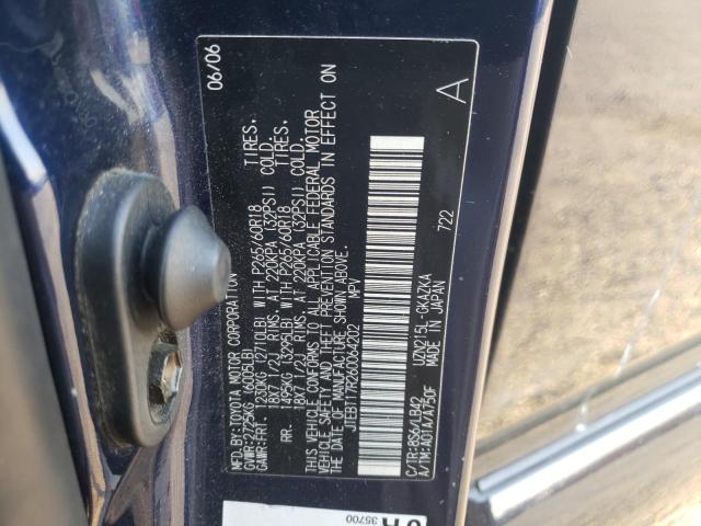 Photo 10 from auction – 2006 TOYOTA 4RUNNER LI with VIN JTEBT17R260064202