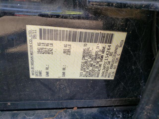 Photo 10 from auction – 2012 NISSAN ALTIMA BAS with VIN 1N4AL2AP7CC154264