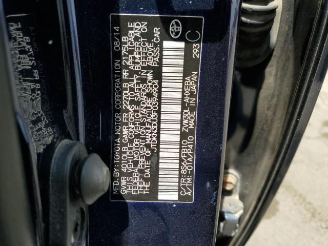 Photo 10 from auction – 2015 TOYOTA PRIUS with VIN JTDKN3DU3F0394904